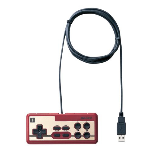 iBUFFALO USB接続 8ボタンゲームパッド デジタル 連射機能付 ファミコン風 (中古品)の通販はその他パソコン・PC周辺機器
