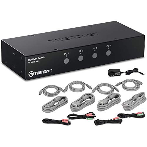 TrendNET 4-port DVI KVM Switch Kit(中古品)