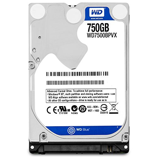 WD HDD 内蔵ハードディスク 2.5インチ 750GB WD Blue WD7500BPVX SATA3.0 5(中古品)の通販は