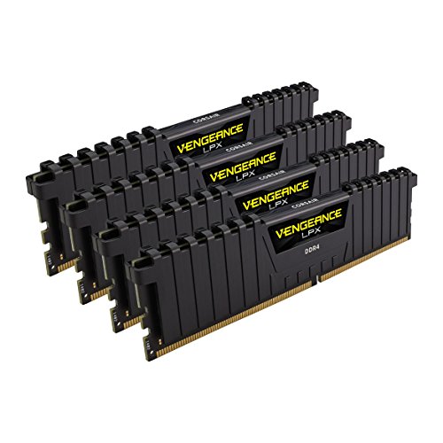 CORSAIR コルセア VENGEANCER LPX 32GB 4x8GB DDR4 DRAM 3200MHz C16 ブラック CMK32GX4M4B3200C16 CMK32GX4M4B3200C16(2577785) コルセア VENGEANCE LPX DDR4 32GB Corsair Vengeance LPX 32GB