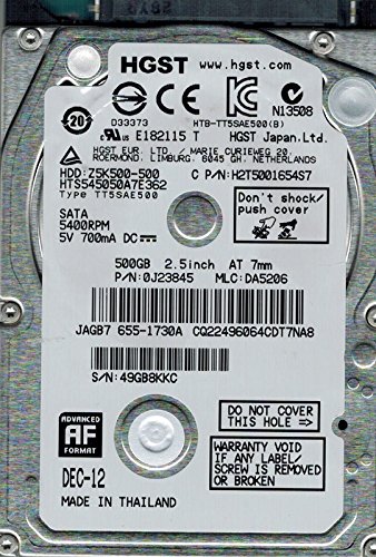 HTS545050A7E362 MLC: DA5206 P/N: 0J23845 500GB HGST(中古品)の通販は