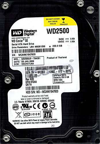 wd2500js-75ncb1?Westernデジタル250?GB DCM : dschctjaa(中古品)の通販は