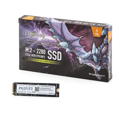 CFD販売 PG3NF2シリーズ 1TB (読み取り最大4,950MB/s) M.2 2280 NVMe PCI-E Gen.4 x 4(中古品)の通販は