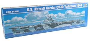 トランペッター 1/350 米海軍 空母 CV-10 ヨークタウン プラモデル(中古品)