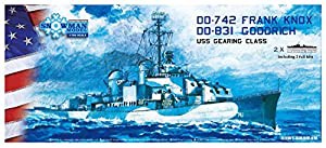 スノーマンモデル 1/700 アメリカ海軍 ギアリング級駆逐艦1944 DD-831&DD-742 ウォーターラインキット PE付き 2隻セット プラモ (中古品)の通販は