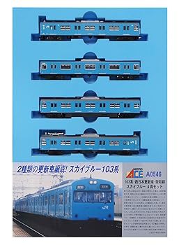 マイクロエース Nゲージ 103系 西日本更新車 阪和線 スカイブルー 4両セット A0546 鉄(中古品)