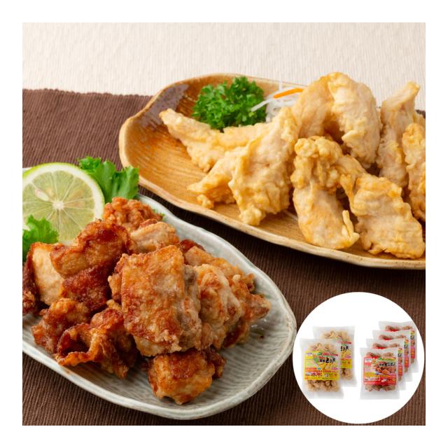 大分名物 豊後 とり天&amp;唐揚げセット (とり天500g 唐揚げ300g×2)×2