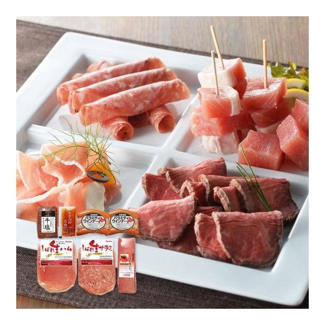 北海道 「札幌バルナバハム」 パーティーセット 5種 / ローストビーフ 生ハム 詰め合わせ 送料無料