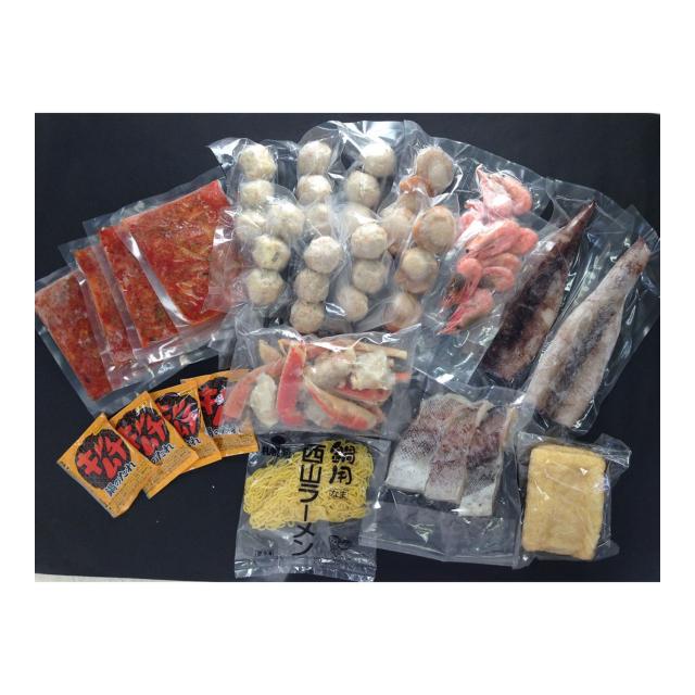 北海道 海鮮キムチ鍋 Eセット (白菜キムチ400g、各種具材)