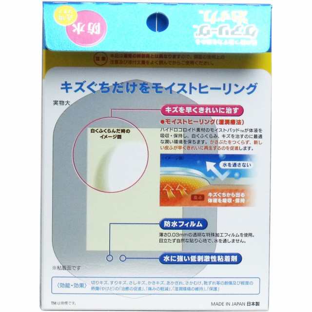 ニチバン 家庭用創傷パッド ケアリーヴ 治す力 防水タイプ ビッグサイズ 60mm×80mm CNB5B　1箱（5枚入）