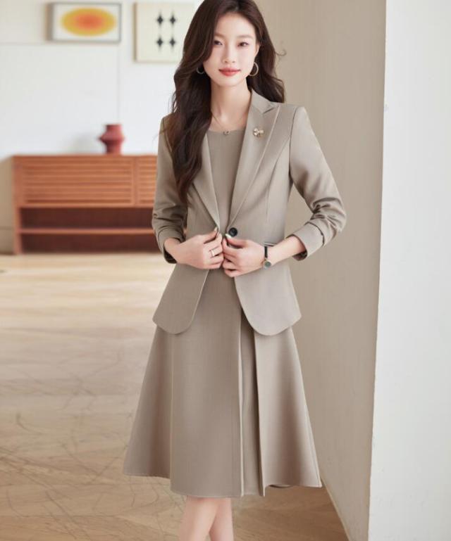 入学式 ママ スーツ ワンピーススーツ 2点セットレディース フォーマルスーツ フォーマルジャケット レディーススーツ セレモニー 卒業式 スカートスーツ セットアップ 母親 仕事用 ビジ 母