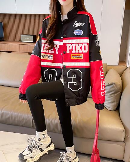 スタジャンベースボールジャケット韓国系ファッション韓国ジャケットブルゾンジャンパーレディースメンズガールズダンス衣装ダンス発表会文化祭イベント個性的奇抜ストリートHIPHOPアウター