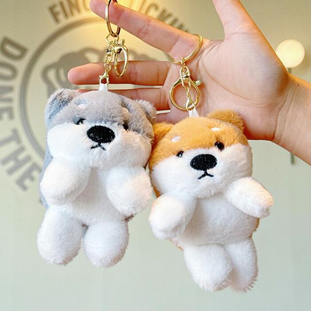 2点セット犬のキーホルダー 子犬のキーホルダー 犬柄の