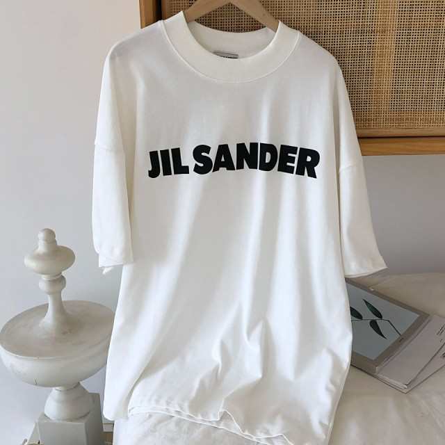 夏セール！おしゃれ！JIL SANDER デザインTシャツ白