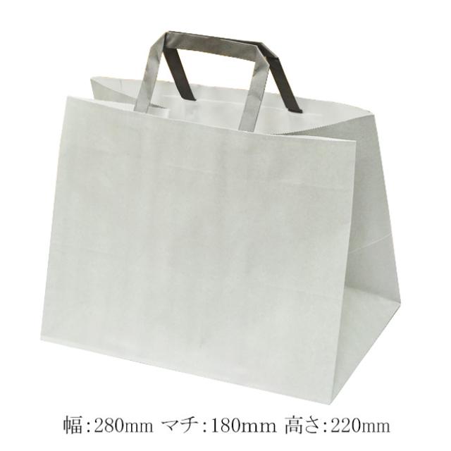 【直送／代引不可】手提げ紙袋 280-1 (平手) エコアッシュ 400枚