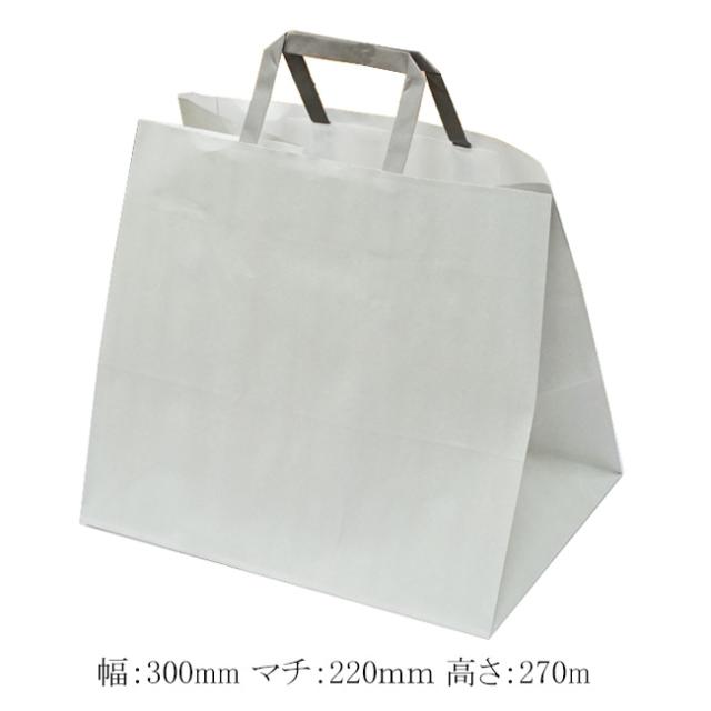 【直送／代引不可】手提げ紙袋 300-1 (平手) エコアッシュ 300枚