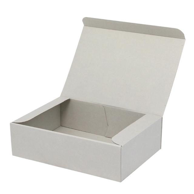 【直送／代引不可】ナチュラルグレーBOX 320×220×90 サック式 100枚