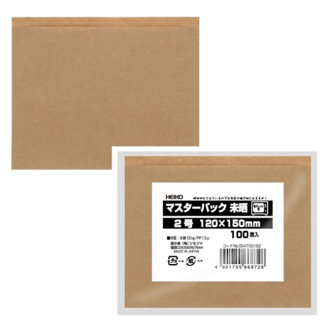 【直送／代引不可】マスターパック 未晒 2号 お惣菜用 6000枚の通販は