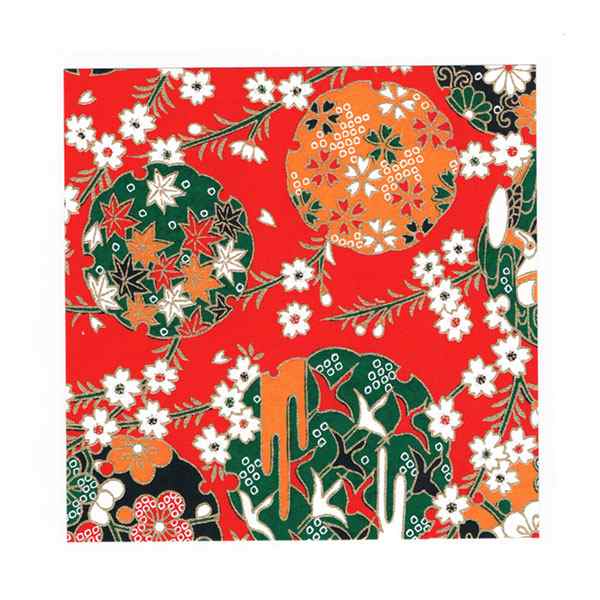 友禅千代紙　YZ-01A1（6cm角）同一絵柄 2000枚