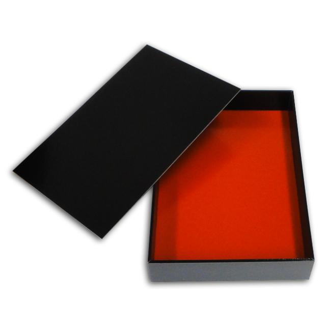 【直送／代引不可】紙折箱 KRM-10 黒うるし 紙蓋付 120個の通販は 30,306円