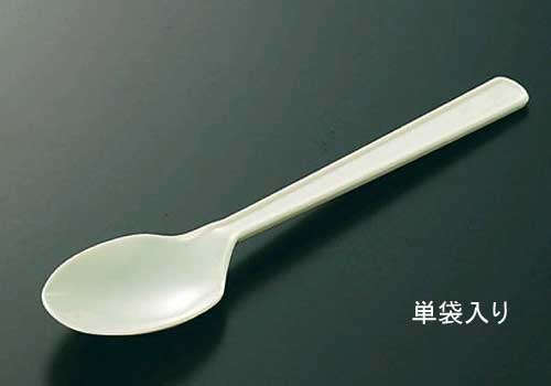 【直送／代引不可】テイクアウト用 スプーン 160mm 単袋入 プラスチックスプーン 2000本