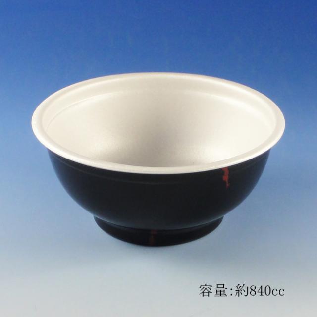 【直送／代引不可】どんぶり D-1 うるし本体 容量840cc 1000個の通販は 33,826円