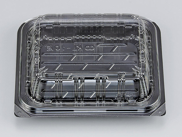 【直送／代引不可】嵌合タイプ フードパック KL-10高  黒（N） 1200枚の通販は 30,162円