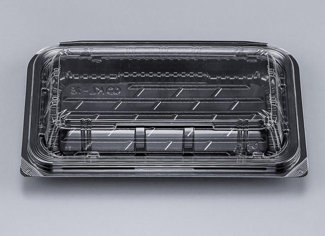 【直送／代引不可】嵌合タイプ フードパック KL-18  黒 1200枚の通販は 30,850円