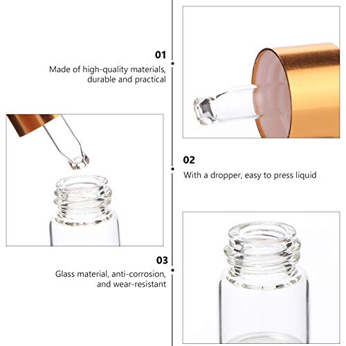 スポイトボトル 小瓶 ガラス 精油瓶 スポイト瓶 透明 100個 アロマ保存