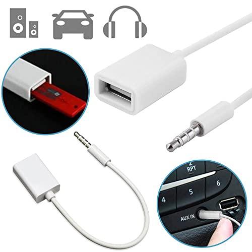 AUX端子 から USB 3.5mm オス AUX オーディオジャック プラグ から USB