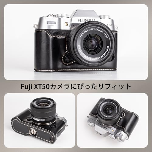 FUJIFILM X-T50 ミラーレス一眼 15-45mmレンズ　レザーケース FUJIFILM X-T50 ミラーレス一眼 15-45mmレンズ レザーケース