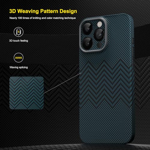 iPhone 15 Pro アラミド繊維ケース　ブラック MagSafe対応 iPhone 14 Pro ケース 薄型 アラミド繊維ケース 0.5mm 極薄 耐衝撃