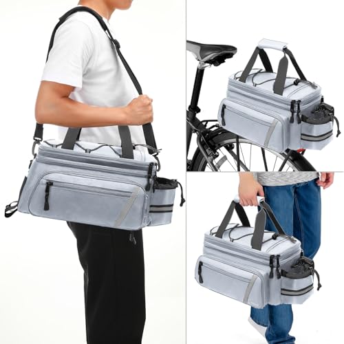 自転車 ラックバッグ 8L レインカバー付き トランククーラー 断熱