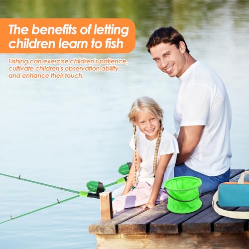 釣りセット 子供用釣りセット 1.5M 初心者 子供用釣り竿 携帯伸縮式 釣り餌 釣り糸付き 収納バッグ付き プレゼント