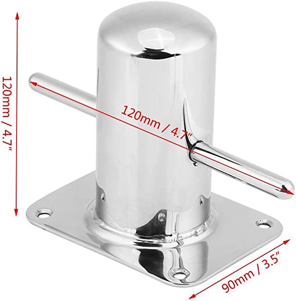 クロスビット ステンレス 船舶 ボート 係船柱 ビット 海洋ヨット用 船舶用品 船具 120mm * 90mm｜au PAY マーケット