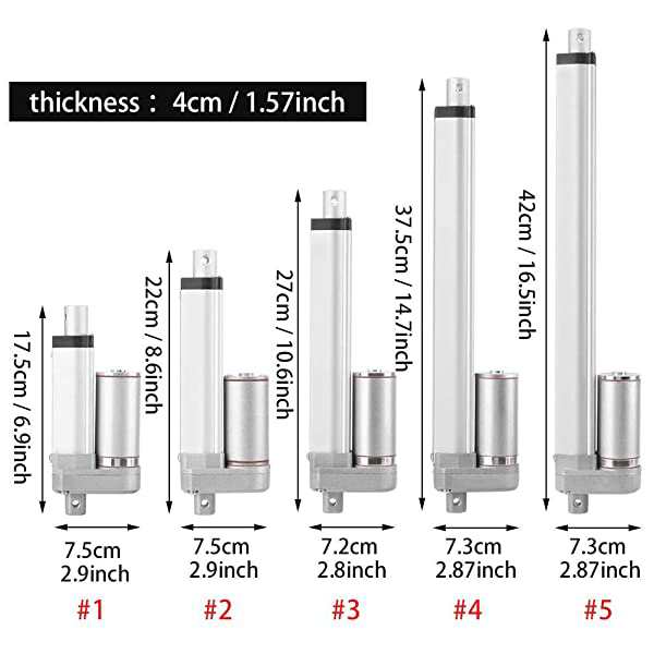 リニアアクチュエーター 12V 1500N 電動 リニアアクチュエーター