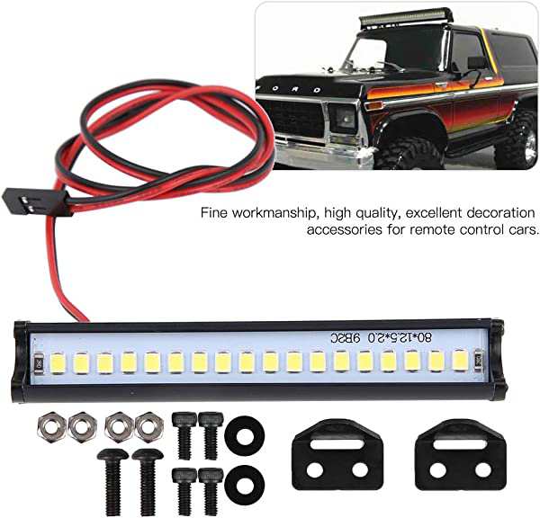 RCカー LED RCカーライトバー RCルーフランプ 高輝度 クローラー 