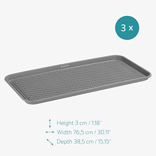 Amazon｜Navaris シューズトレイ 3個セット シューズケース 靴