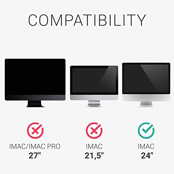 【色: ダークグレー】kwmobile 対応: Apple iMac 24" モ