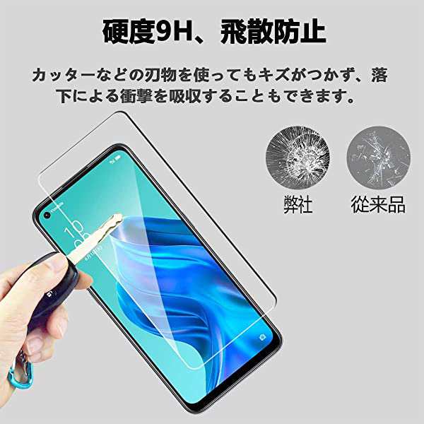  OPPO Reno5 A ガラスフィルム 強化ガラス 液晶保護 指紋 Y!mobile ワイモバイル モバイル rakuten mobile オッポ リノ reno rino 5a