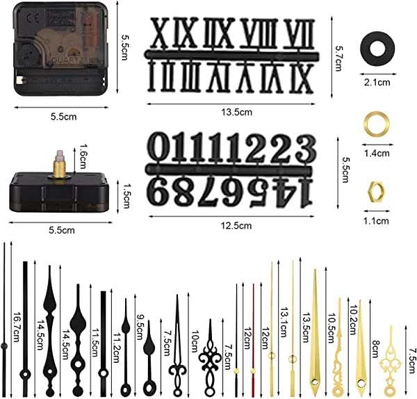 時計 ムーブメント 4枚セット 手作り 時計番号キット 2個セット