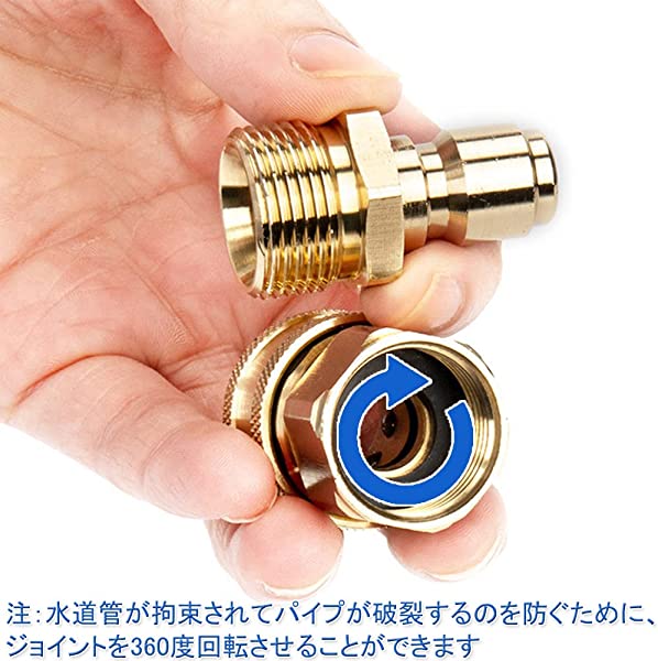 自作　接続ホース　コラヴァンと高圧ガスボンベを繋げる　接続パーツ2個セット FR-ⅠS-OP ボンベ取付型一段式圧力調整器 1台 ユタカ(Crown