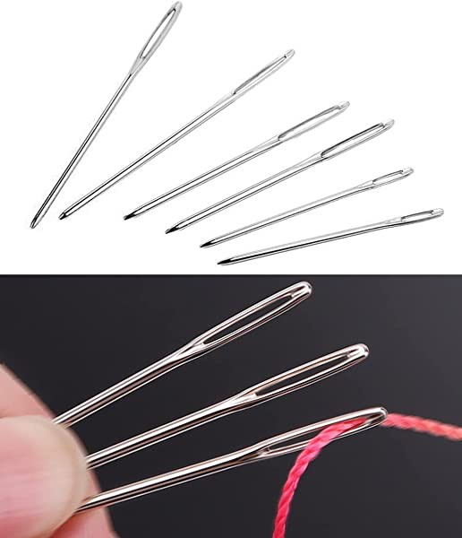 手縫針（丸針・長）5本入 （クラフト社）レザークラフト 針 縫い針 革 ハンドメイド 手作り