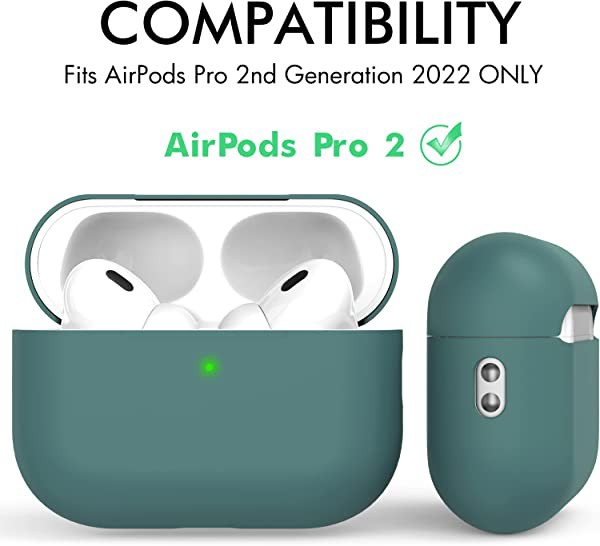 超薄型 Airpods Pro2 ケース シリカゲル保護カバー 分離式 LED可視