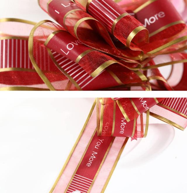 ラッピングリボン 蝶結び リボン プレゼント ギフト 包装用 ワンタッチ