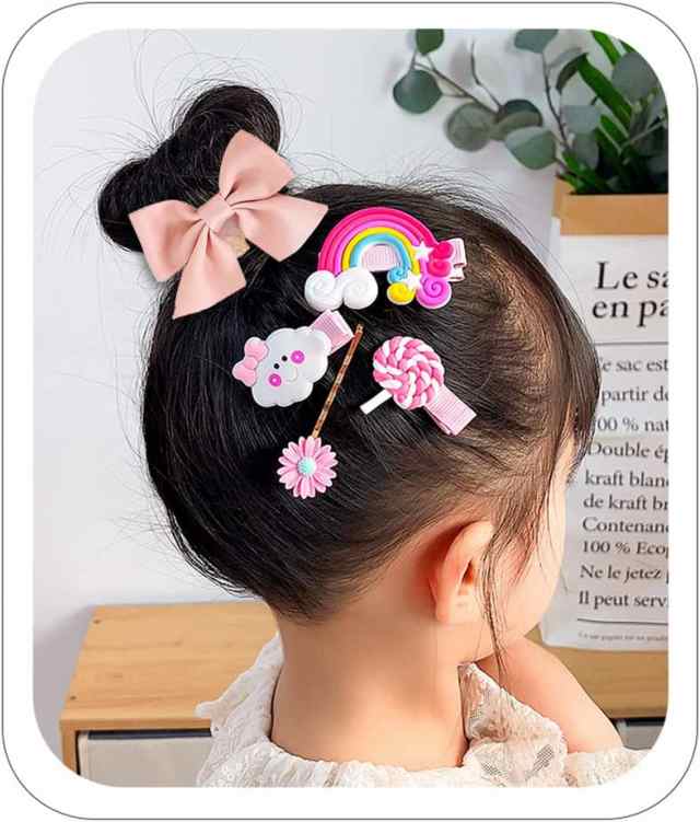 ヘアクリップ 女の子 24点豪華セット 子供 ヘアピン ヘア