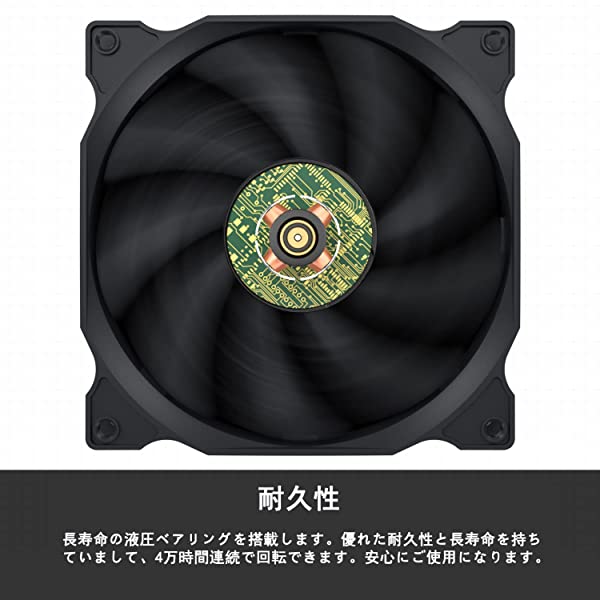 120mm PCケースファン 静音タイプ 25mm厚 1200rpm 20個 Novonest 120mm 冷却LEDファン PCケース用PWM制御で5V 3PINの