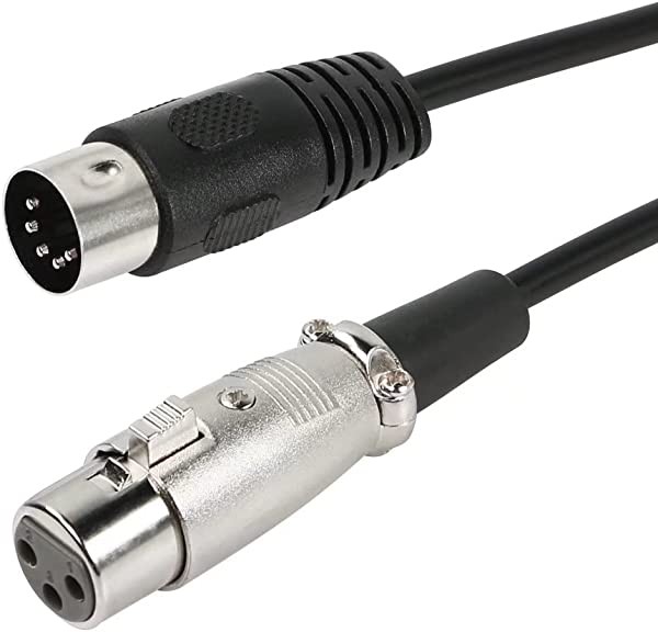 MIDI XLR ケーブル MIDI 5ピン DIN オス XLR 3ピン メス