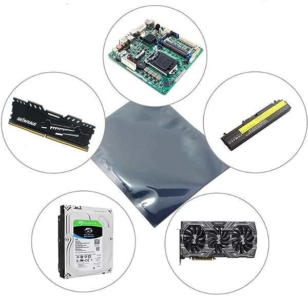 静電気防止袋 帯電防止袋 チャック付き HDD SSD保管 再利用 半透明