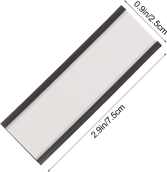 50個 マグネット 値札 ホルダー 磁気データ カードホルダー スーパーマーケット 価格ホルダー クリア プラスチック プロテクター 店舗看板 ホルダーの通販は